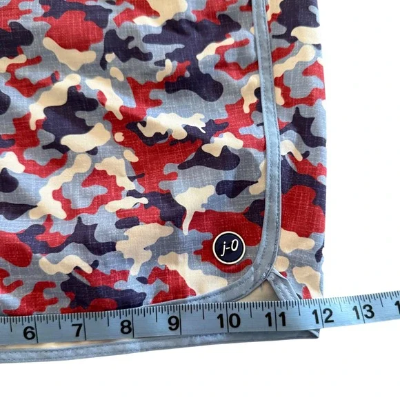 Johnnie-O Hidden Camo Swim Trunks XL Mesh Lined Red White Blue - Picture 10 of 10